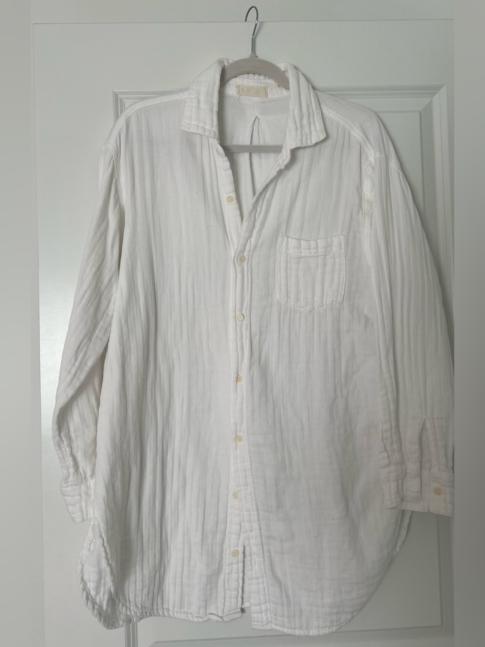 CP Shades White Gauze Button-Down Shirt